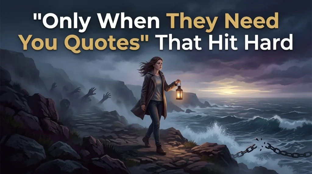 Only When They Need You Quotes