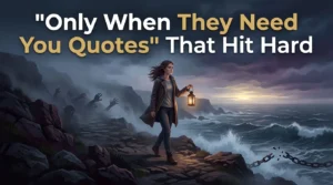Only When They Need You Quotes