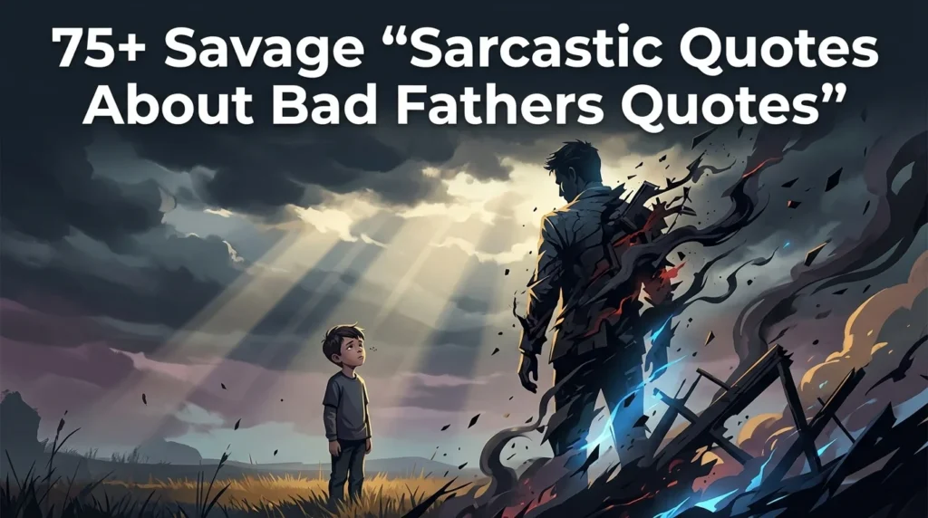 Sarcastic Quotes About Bad Fathers Quotes