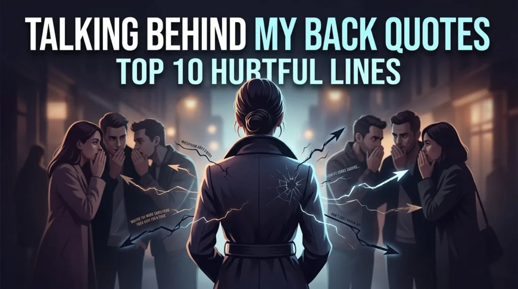 Talking Behind My Back Quotes