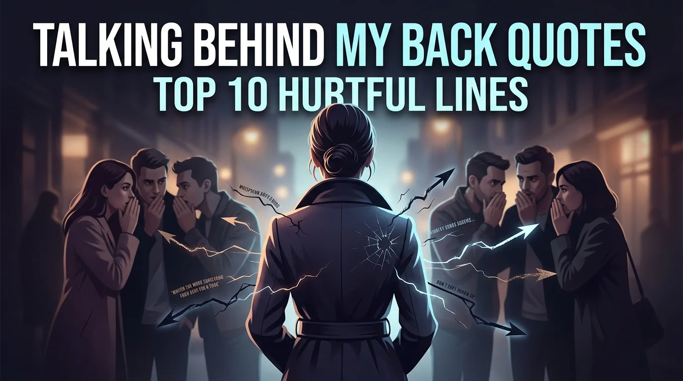 Talking Behind My Back Quotes