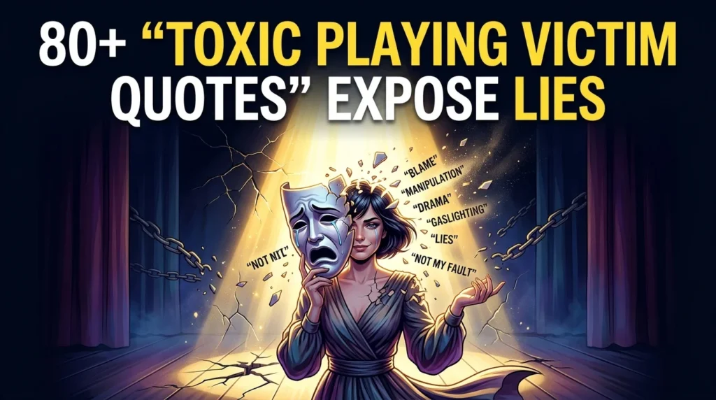 Toxic Playing Victim Quotes