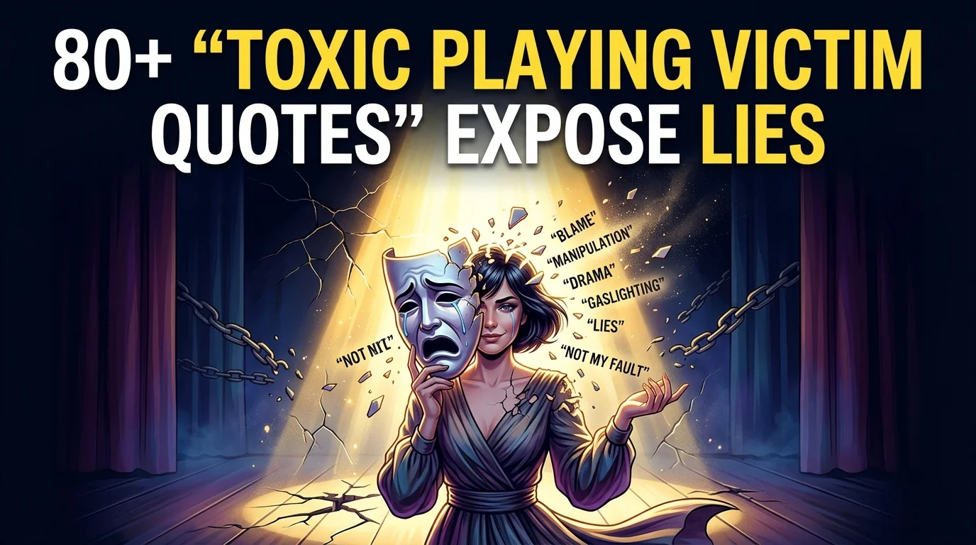 Toxic Playing Victim Quotes