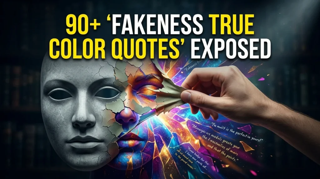 Fakeness True Color Quotes