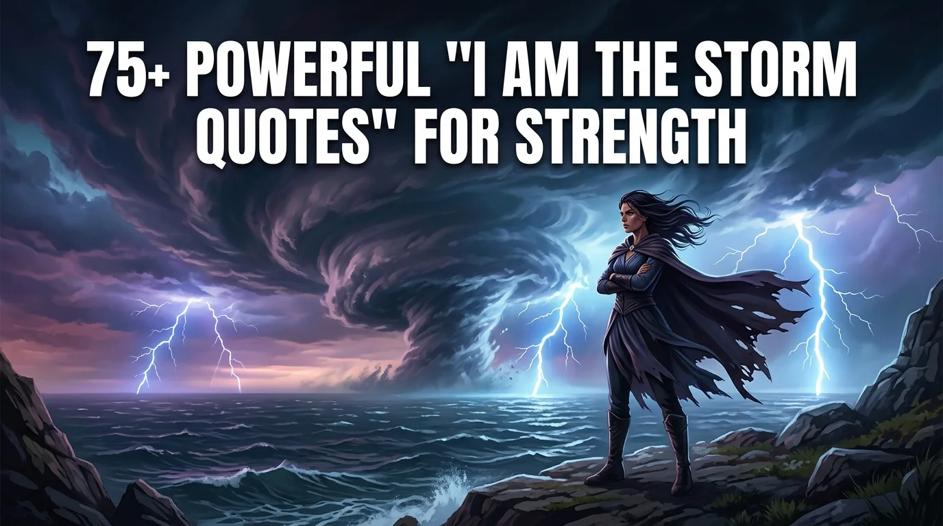 I Am The Storm Quotes