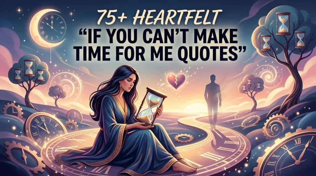 If You Cant Make Time For Me Quotes