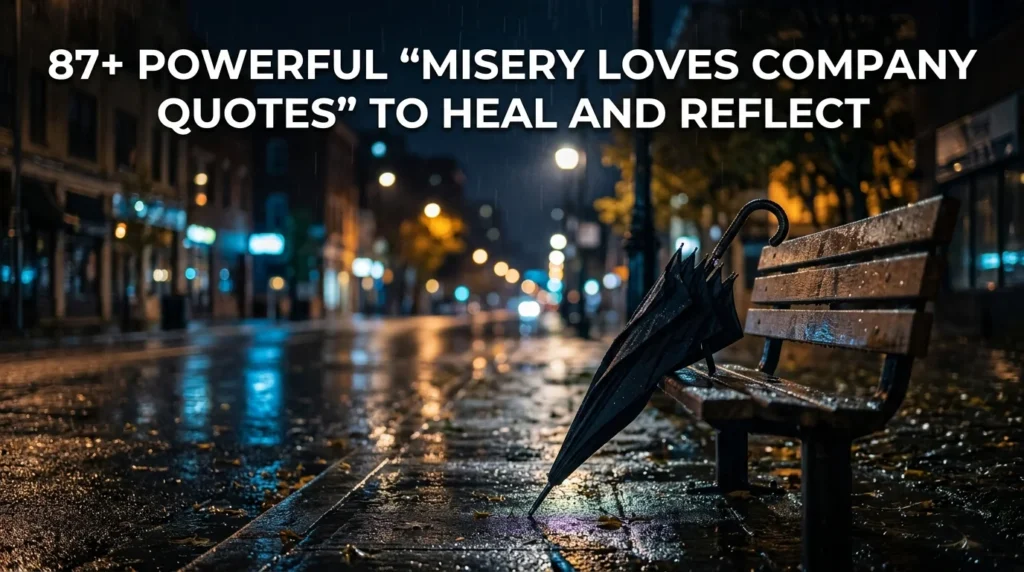 Misery Loves Company Quotes