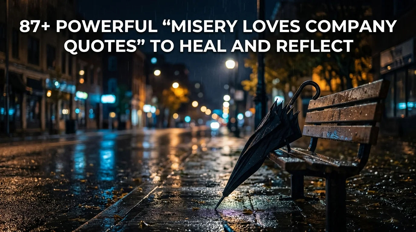 Misery Loves Company Quotes