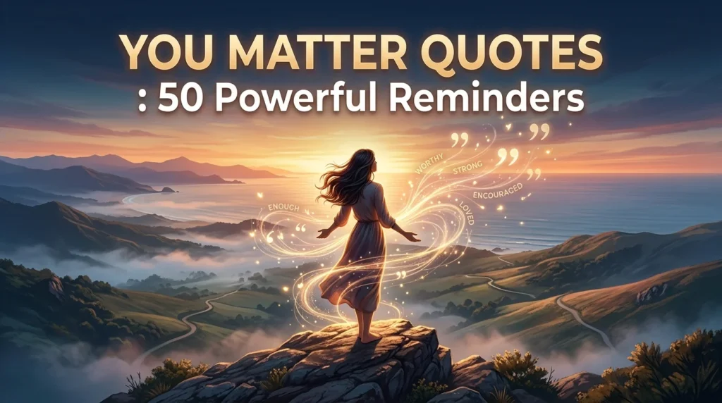 You Matter Quotes